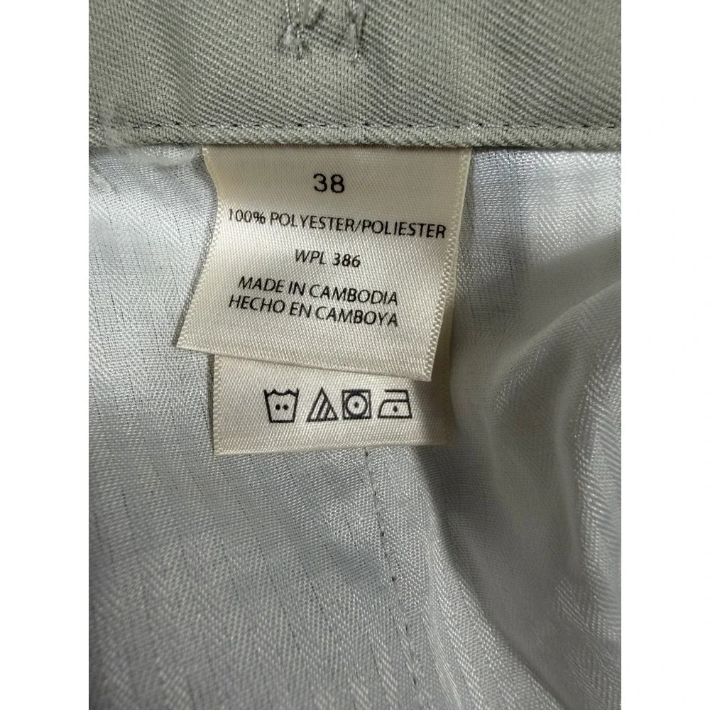 Haggar Cool 18 Shorts Mens 38 Khaki Performance Plain Front Moisture Wicking NWT